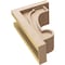 Ekena Millwork 6"W x 12"D x 18"H Classic Alma Rough Cedar Woodgrain TimberThane Corbel, Primed Tan CORUR06X12X18ALMRCPR - alternate 3